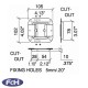 Medium Recessed Lid Stay in 10mm Deep Dish